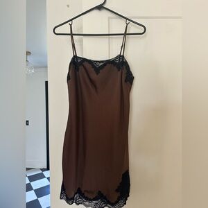 Abercrombie Satin Lace Mini Dress